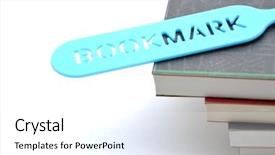  Presentation with books - Presentation theme featuring reading clipart - bookmark for your books background and a white colored foreground
