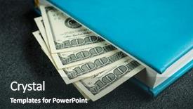  Presentation with diary - Slide deck with bookmark in the diary background and a dark gray colored foreground