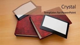  Presentation with album - Beautiful slides featuring books and blank photos backdrop and a  colored foreground