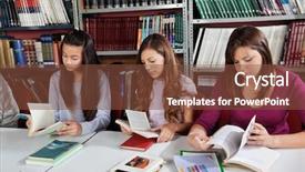  Presentation with billards pool table ready - Colorful PPT layouts enhanced with books at table in library backdrop and a  colored foreground