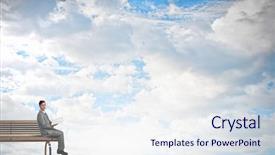  Presentation with mind - Cool new presentation theme with books broden your mind backdrop and a sky blue colored foreground