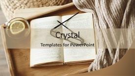  Presentation with book glasses - Amazing presentation having books glasses - warm knitted sweater backdrop and a coral colored foreground