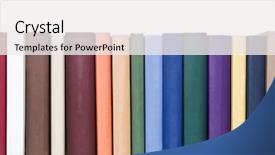  Presentation with books - Theme having books in a row isolated background and a white colored foreground