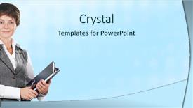  Presentation with blue header - Slide set with books on abstract blue background background and a cool aqua colored foreground