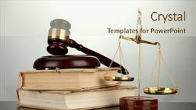  Presentation with justice - Theme enhanced with books on grey background background and a sky blue colored foreground