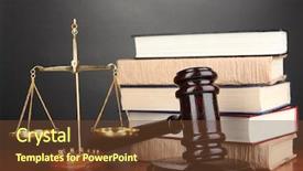  Presentation with legal - Audience pleasing theme consisting of books on grey background backdrop and a tawny brown colored foreground