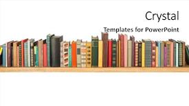  Presentation with tan book stack stacks of books - Theme featuring books on the shelf isolated background and a white colored foreground