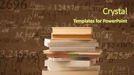  Presentation with math - Beautiful PPT theme featuring vintage background with math backdrop and a tawny brown colored foreground
