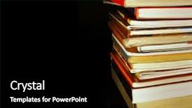  Presentation with college orientation empty classic book - Audience pleasing theme consisting of books pile isolated on black backdrop and a black colored foreground