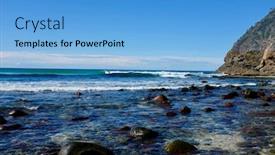  Presentation with australia - Amazing theme having boomerang-beach-nsw-australia backdrop and a light blue colored foreground