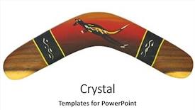  Presentation with graphic - Colorful slide deck enhanced with boomerang with beautiful graphic isolated backdrop and a  colored foreground