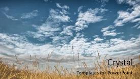  Presentation with clouds - PPT theme having boondock - beautiful sky with clouds background and a coral colored foreground