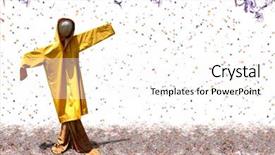  Presentation with carnival - Audience pleasing theme consisting of boondock - carnival time at rural area backdrop and a white colored foreground