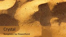  Presentation with pattern - PPT layouts consisting of boondock - desert sand pattern texture background background and a gold colored foreground