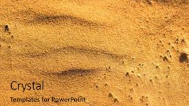  Presentation with desert neighborhood - Audience pleasing slide deck consisting of boondock - desert sand pattern texture background backdrop and a gold colored foreground