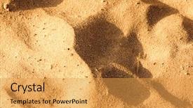  Presentation with egypt - PPT theme with boondock - desert sand texture background and a yellow colored foreground