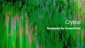  Presentation with abstract teal color - Slides featuring colors pixelation - abstract color background generated background and a  colored foreground