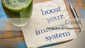  Presentation with immune - Slides having boost-your-immune-system-inspirational background and a soft green colored foreground