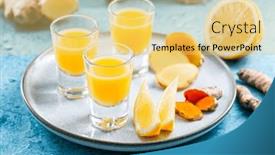  Presentation with immune system - Slide set having boosting-immune-system-homemade-healthy background and a yellow colored foreground