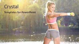  Presentation with boot camp - Slide set consisting of bavarian beer garden background and a gold colored foreground.