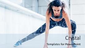  Presentation with personal - PPT theme consisting of bootcamp - fit and healthy personal trainer background and a  colored foreground