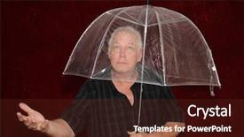  Presentation with photo of armed men - Colorful presentation enhanced with booth with a burgundy red backdrop and a tawny brown colored foreground