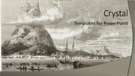  Presentation with tour - Colorful PPT theme enhanced with bora anchorage and peak reef backdrop and a light gray colored foreground