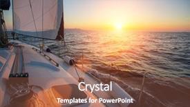  Presentation with boracay - PPT layouts consisting of boracay - amazing sunset at sea shot background and a tawny brown colored foreground