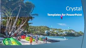  Presentation with strong wind - Presentation theme having boracay-island-philippines-january-25 background and a teal colored foreground