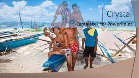  Presentation with boracay - Theme featuring boracay-philippines-march-20-2016 background and a light blue colored foreground