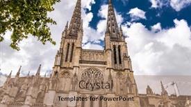  Presentation with roman catholic - Presentation having bordeaux-cathedral-roman-catholic-saint background and a  colored foreground
