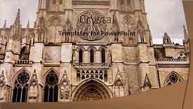  Presentation with roman catholic - PPT layouts having bordeaux-cathedral-roman-catholic-saint background and a coral colored foreground