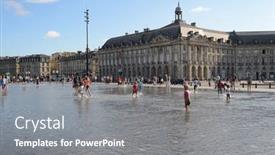  Presentation with southwestern - Audience pleasing presentation theme consisting of bordeaux-france-august-13-2015 backdrop and a gray colored foreground