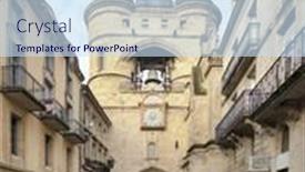  Presentation with liberation - Colorful slides enhanced with bordeaux-france-december-22-2011 backdrop and a sky blue colored foreground