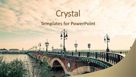  Presentation with cable stayed bridge over river - Audience pleasing PPT layouts consisting of bordeaux river bridge with st backdrop and a cream colored foreground