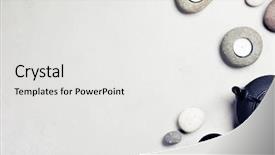  Presentation with spa concept - PPT theme consisting of border - asian tea set and spa background and a white colored foreground