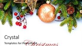  Presentation with white christmas - Beautiful PPT theme featuring border - christmas christmas decoration holiday decorations backdrop and a pink colored foreground