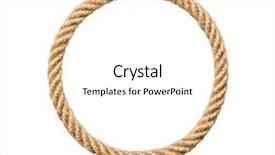  Presentation with frame border - Cool new presentation design with border - circle rope frame -endless rope backdrop and a white colored foreground