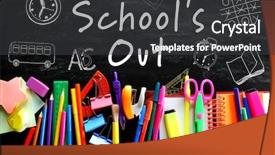  Presentation with blackboard - Beautiful PPT layouts featuring text school's backdrop and a dark gray colored foreground