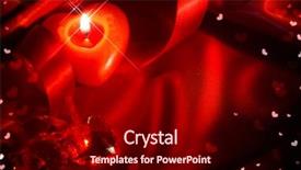  Presentation with gift ribbon - Beautiful theme featuring wave border - valentine's day background valentine day backdrop and a wine colored foreground