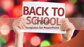  Presentation with words back to school - Cool new PPT layouts with border classroom - back to school card backdrop and a coral colored foreground