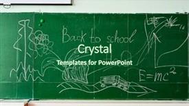  Presentation with back to school clothing - Colorful presentation theme enhanced with border classroom - back to school with white backdrop and a  colored foreground