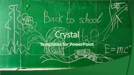  Presentation with back to school clothing - Slide deck enhanced with border classroom - back to school background and a  colored foreground