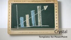  Presentation with chalk board - Beautiful presentation featuring border classroom - chalk board with chart backdrop and a coral colored foreground