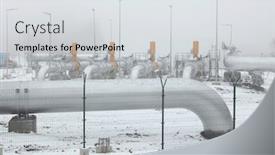  Presentation with natural gas - Cool new slides with the natural gas pipeline backdrop and a light gray colored foreground