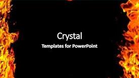  Presentation with frame border - Cool new slides with border design - fire frame backdrop and a black colored foreground