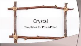  Presentation with frame border - PPT layouts consisting of border design - frame of branches background and a  colored foreground