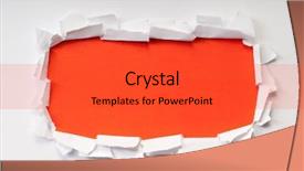  Presentation with border - Theme with border designs - paper pieces with space background and a red colored foreground