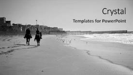  Presentation with black sea - Beautiful slides featuring border field state park border backdrop and a light gray colored foreground