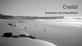  Presentation with black sea - Beautiful PPT theme featuring border field state park border backdrop and a light gray colored foreground